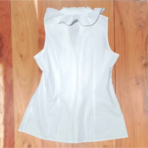 Vintage Jacob Sleeveless Ruffled Sleeveless Blouse - Picture 9 of 13